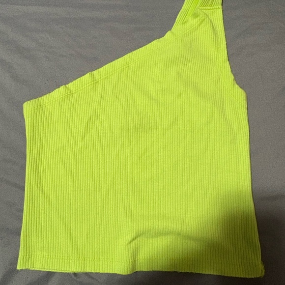 Urban Outfitters Tops - Urban outfitters One-Shoulder yellow Ribbed Top size small